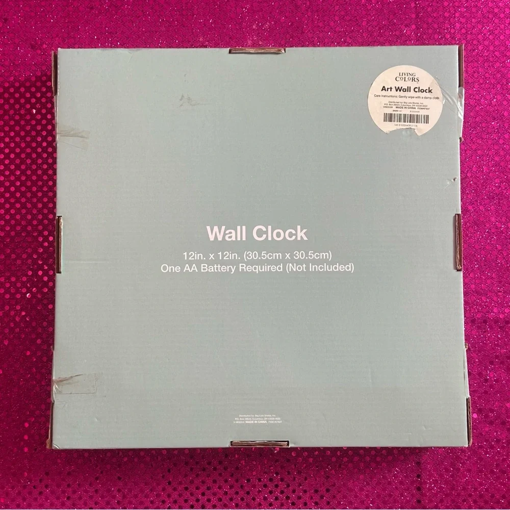 NWT/NIB living colors paris collection eiffel tower wall clock